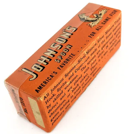 Vintage Weedless Johnson Silver Minnow, 3/4oz Silver (Silver Plated) fishing spoon #11647