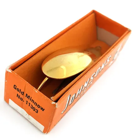Weedless Johnson Silver Minnow, 3/4oz Gold (24 Carat Gold Plated) fishing spoon #11648