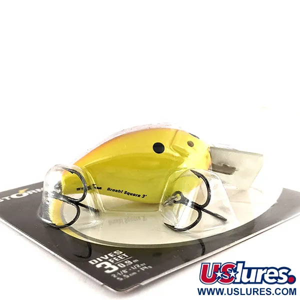 Storm Arashi Silent Square 3, 1/2oz Hot Chartreuse Shad fishing lure #11674