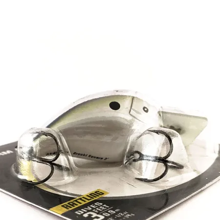 Storm Arashi Rattling Square 3, 1/2oz Black Silver Shad  fishing lure #11675