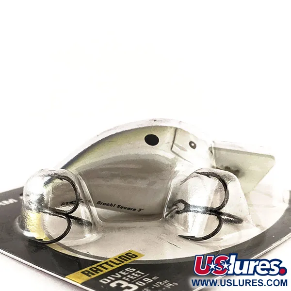 Storm Arashi Rattling Square 3, 1/2oz Black Silver Shad  fishing lure #11675