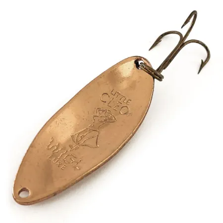 Vintage Seneca Little Cleo (Hula Girl), 1/2oz Copper fishing spoon #11682