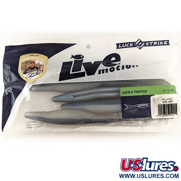 Luck E Strike Live Motion Luck E Twitch 5pcs soft bait