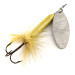 Vintage  Yakima Bait Worden’s Original Rooster Tail 5, 2/5oz Silver / Yellow spinning lure #11714