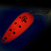 Vintage  Eppinger Dardevle Rok't Devlet UV, 1 1/4oz Red / Black / Nickel fishing spoon #11718