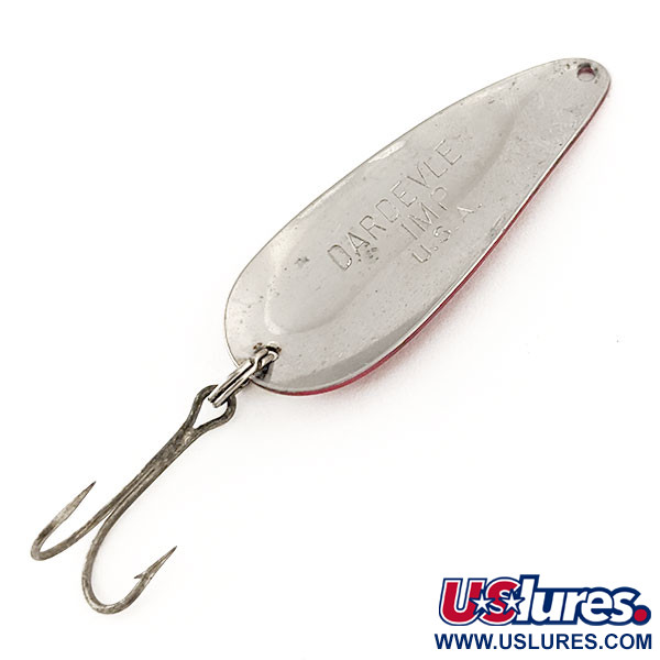 Vintage  Eppinger Dardevle Imp, 2/5oz Red / White / Nickel fishing spoon #11720