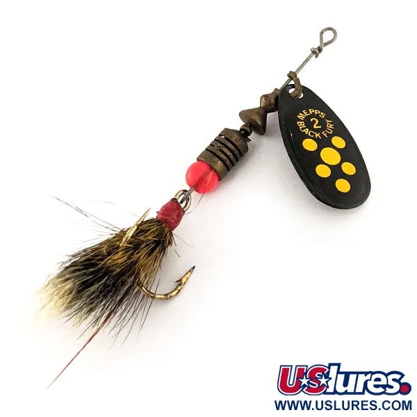 Mepps Black Fury 2 Dressed - squirrel tail