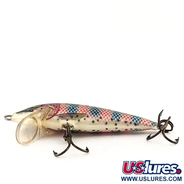 Vintage Rapala Countdown S5, 3/16oz Rainbow Trout fishing lure #11733