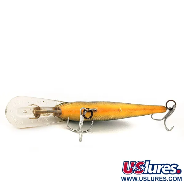 Vintage Rapala Shad Rap Deep Runner 07, 1/4oz Fire Tiger fishing lure #11735