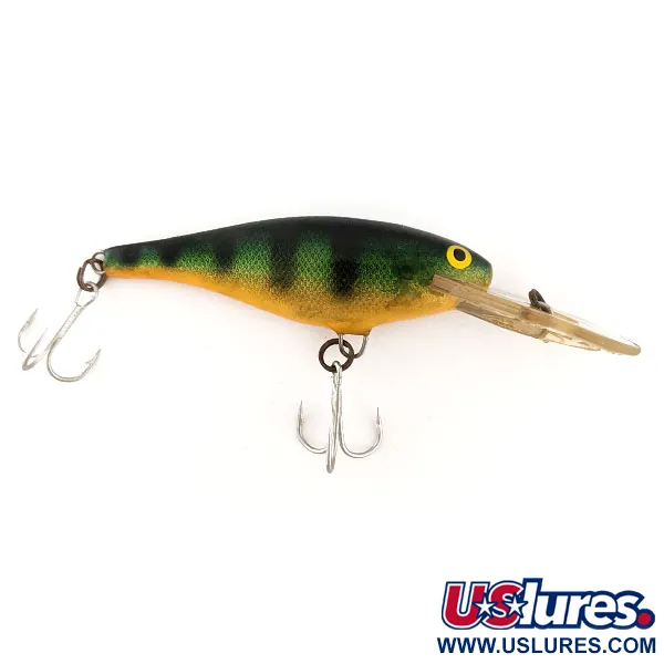 Vintage Rapala Shad Rap Deep Runner 07, 1/4oz Fire Tiger fishing lure #11735