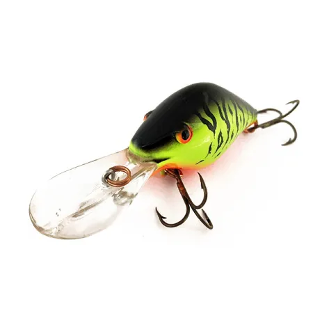 Vintage Mann's Bait  Mann's 30+ Depth Plus, 1/2oz Fire Tiger fishing lure #11737