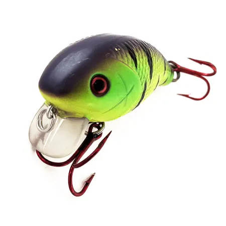 Vintage Mann's Bait  Mann's Baby 1-, 1/4oz Fire Tiger fishing lure #11738