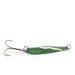 Vintage  Weller Gypsy King 1, 3/5oz Green / White / Nickel fishing spoon #11745