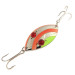 Vintage  Eppinger Red Eye Wiggler, 1oz Nickel / Orange / Green fishing spoon #11755