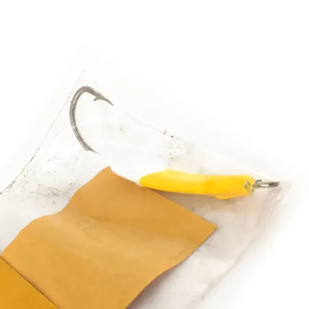 Doc's Goofy Jig , 1/4oz White / Yellow fishing spoon #11757