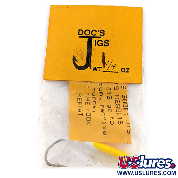   Doc's Goofy Jig , 1/4oz White / Yellow fishing #11757