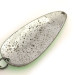 Vintage  Worth Chippewa Steel Spoon, 1/2oz Green / Red / Nickel fishing spoon #11767