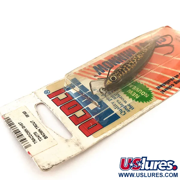 Rebel Ghost Minnow, 1/8oz Brown Trout fishing lure #11782