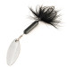 Vintage  Yakima Bait Worden’s Original Rooster Tail, 3/16oz Silver / Black spinning lure #11784