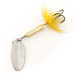 Vintage  Yakima Bait Worden’s Original Rooster Tail, 1/4oz Silver / Yellow spinning lure #11785