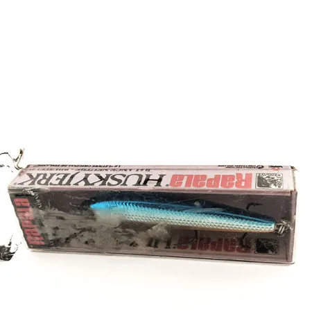 Rapala Husky Jerk 8, 3/16oz Silver Blue fishing lure #11789