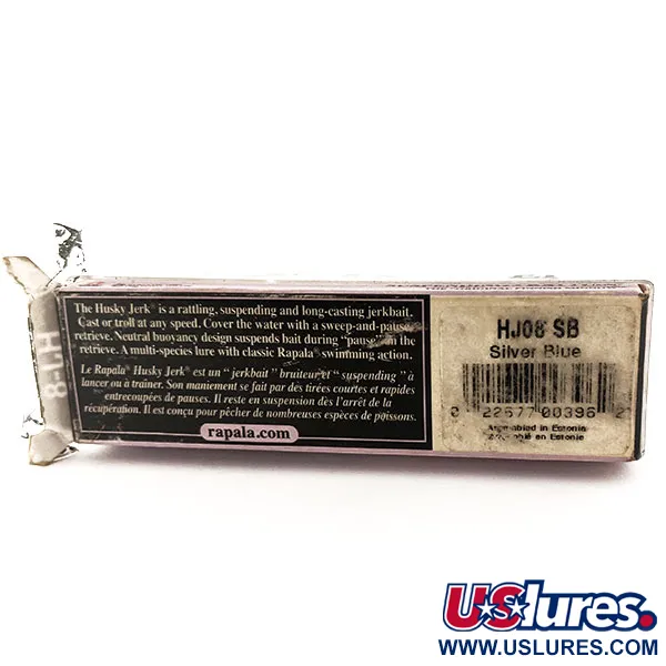Rapala Husky Jerk 8, 3/16oz Silver Blue fishing lure #11789