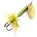 Vintage  Yakima Bait Worden’s Original Rooster Tail UV, 2/5oz Gold / Chartreuse spinning lure #11790