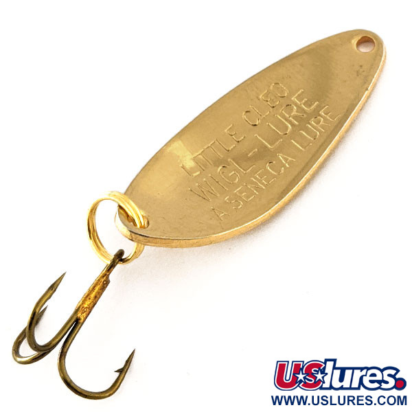 Vintage  Seneca Little Cleo, 1/4oz Gold fishing spoon #11804