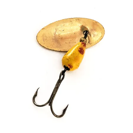Vintage Panther Martin 4 Con Punti, 1/8oz Yellow spinning lure #11805