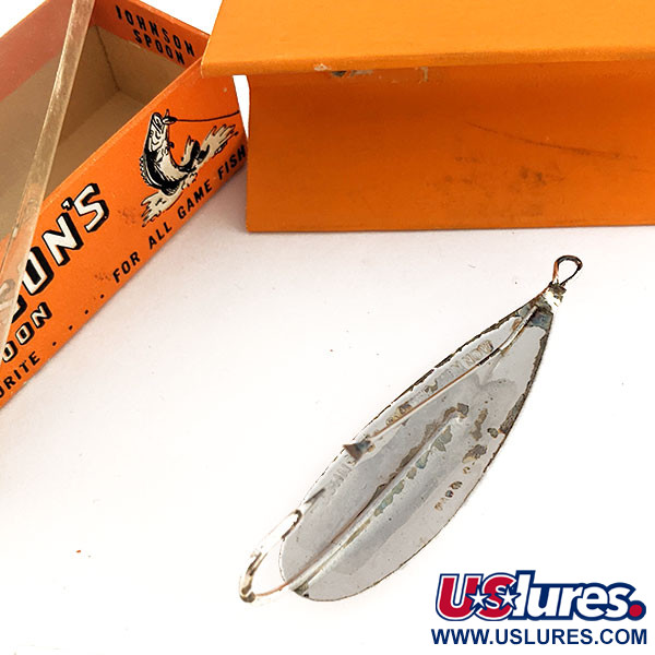   Weedless Johnson Silver Minnow, 2/5oz Silver / Silver Plated fishing spoon #11825