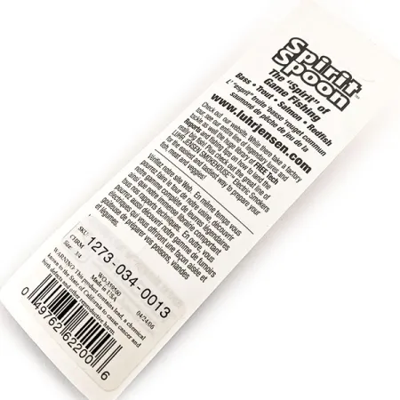 Luhr Jensen Spirit Spoon, 3/4oz Nickel fishing spoon #17468