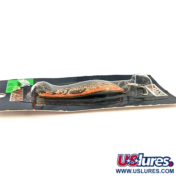   Renegade Crystalina Spoon, 2/5oz Black / Gold / Orange Honeycomb Series fishing spoon #11830