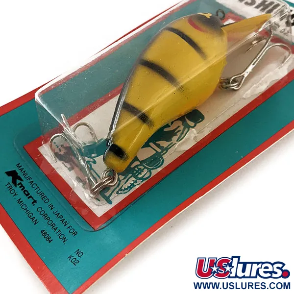 Kmart Kresge #K02, 1/2oz Yellow Tiger fishing lure #11836