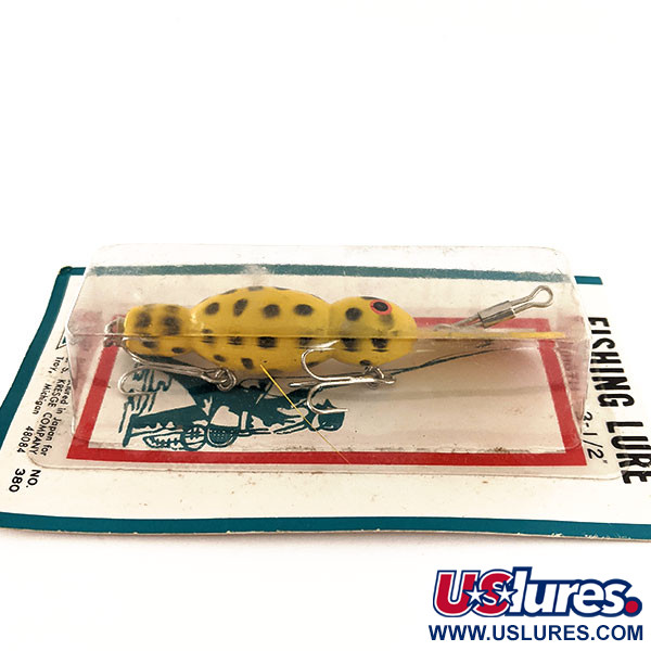   Kmart Kresge #380, 1/3oz Yellow / Red fishing lure #11837