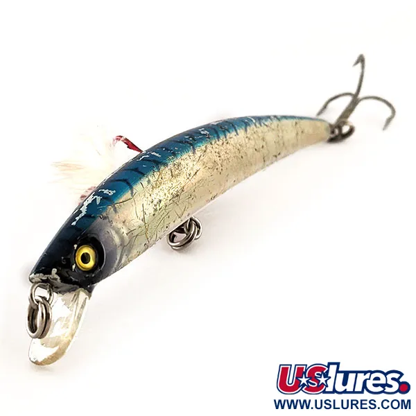 Vintage  Yo-Zuri/Duel Yo-ZURI CRYSTAL MINNOW (F) 13, 3/5oz Silver / Blue fishing lure #11856
