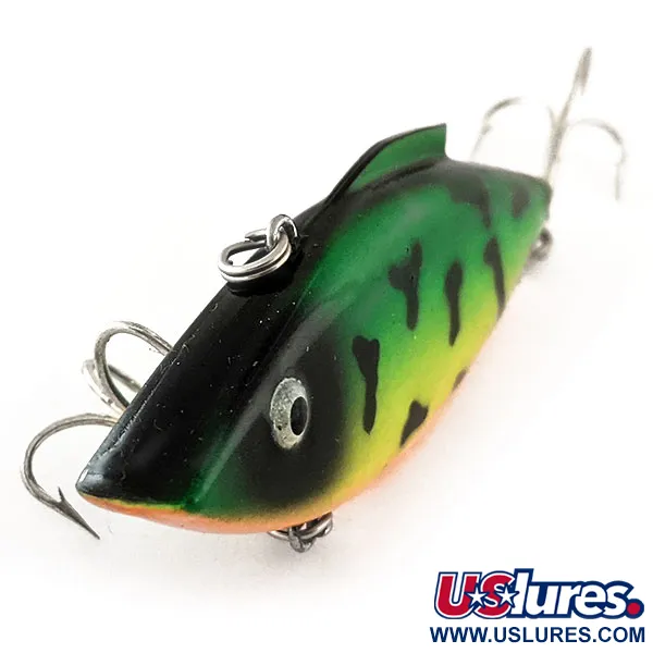 Vintage Bill Lewis Rat-L-Trap, 3/4oz Fire Tiger fishing lure #11857