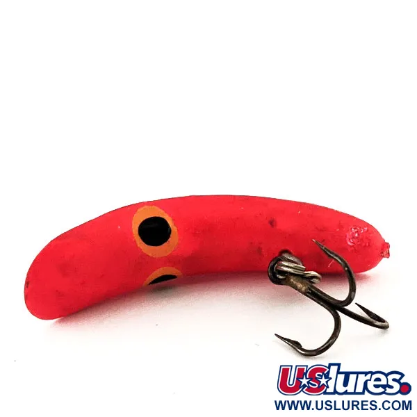 Vintage Yakima Bait Worden's Flatfish F5, 1/16oz Fluorescent Pink fishing lure #11871