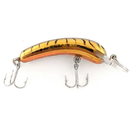 Vintage Bagley Smoo #2, 1/4oz Golden Tiger fishing lure #11883
