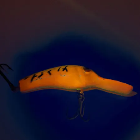 Vintage Lindy / Little Joe  Lindy Shadling UV, 3/16oz Orange Tiger fishing lure #11885