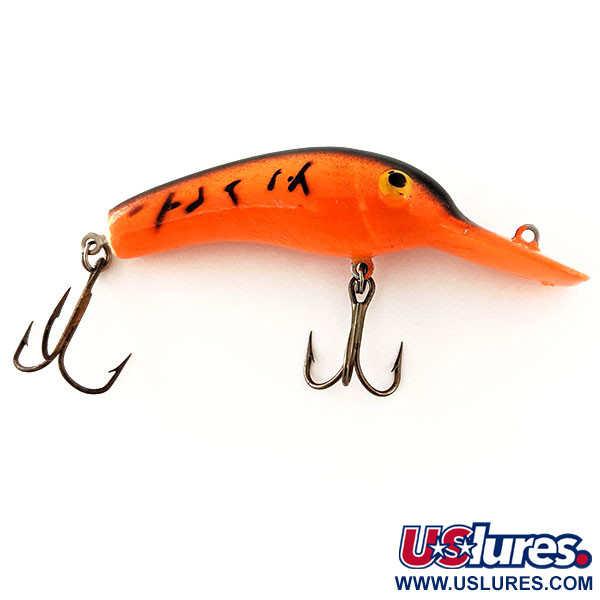 Vintage Lindy / Little Joe Lindy Shadling UV, 3/16oz Orange Tiger fishing  lure #11885