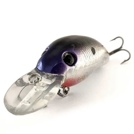 Vintage Renegade Crank, 1/3oz Silver / purple fishing lure #11890