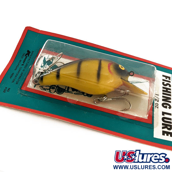 Vintage Kmart Fishing Lure NOS Japan Red Yellow Bomber Detroit MI Kresge CO
