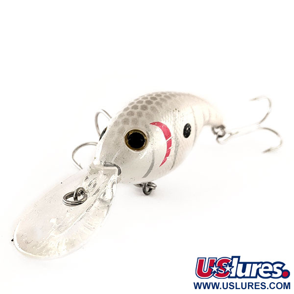  Bass Pro Shops XPS Lazer Eye Deep Diver, 2/5oz White Pearl fishing lure #11899