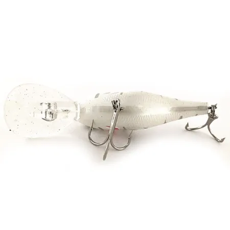 Bass Pro Shops XPS Lazer Eye Deep Diver, 2/5oz White Pearl fishing lure #11899