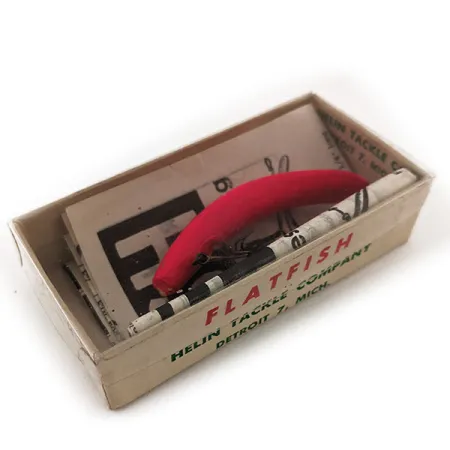 Flatfish F6 Helin Tackle UV, 3/32oz FRL Fluorescent Red fishing lure #11910