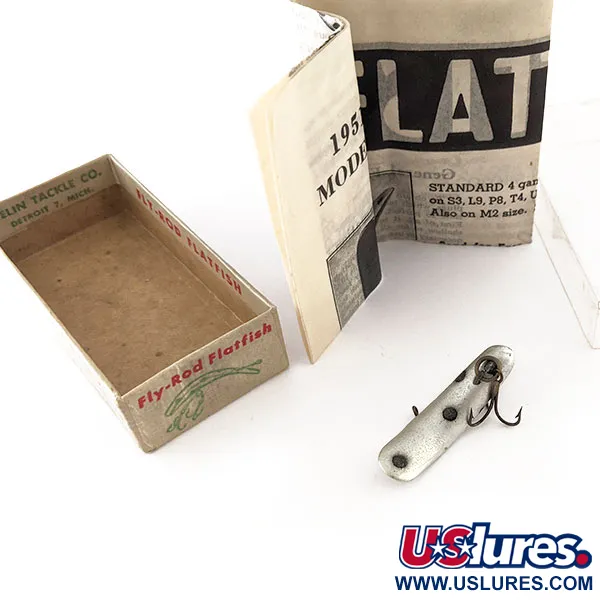   Flatfish F4 Helin Tackle, 3/64oz SL (Silver) fishing lure #11911