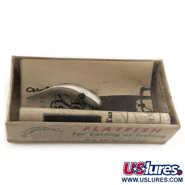   Flatfish F4 Helin Tackle, 3/64oz SL (Silver) fishing lure #11911