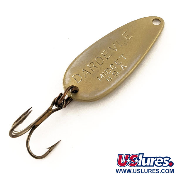 Vintage  Eppinger Dardevle Midget, 3/16oz Brass fishing spoon #11930