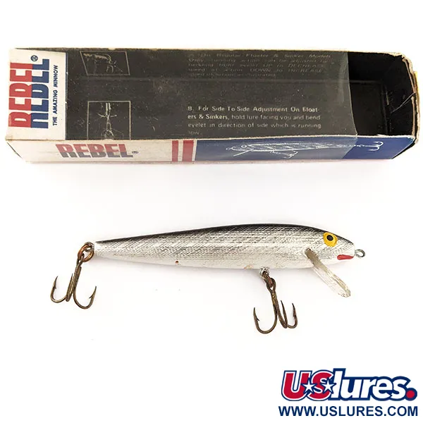 Rebel Floater F9, 3/16oz Silver fishing lure #11932