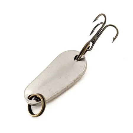 Vintage Luhr Jensen Luhr’s wobbler, 3/16oz Hammered Steel fishing spoon #16228